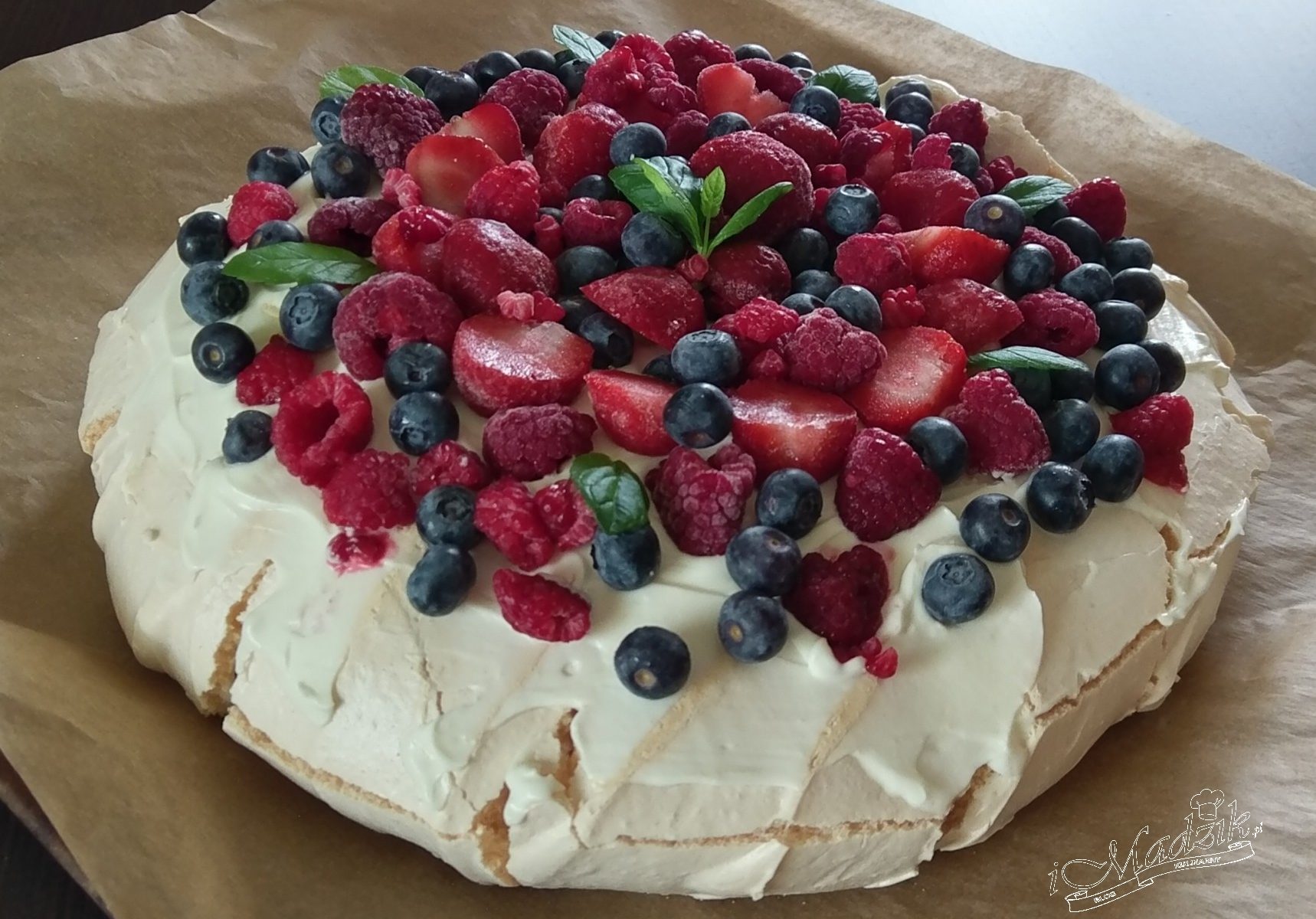 Pavlova - tort bezowy